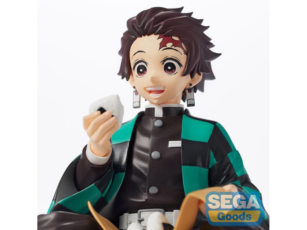 tanjiro figure with animated background